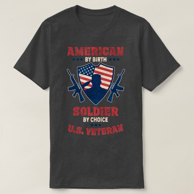 Amerikansk veterantröja t shirt (Design framsida)