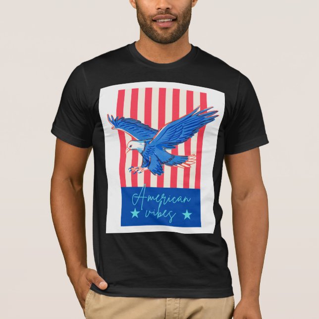 Amerikansk vibe Manar Basic T-Shirt (Framsida)