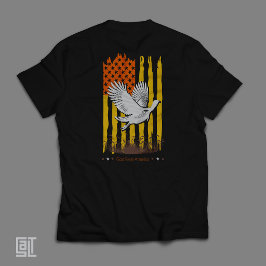 Amerikansk Vild Kalkon Flagga Thanksgiving Sport J T Shirt