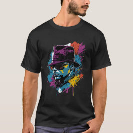 Amerikansk Vintage Mafia Graffiti Gang Gatukonst T Shirt