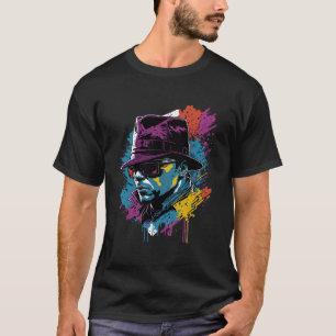 Amerikansk Vintage Mafia Graffiti Gang Gatukonst T Shirt