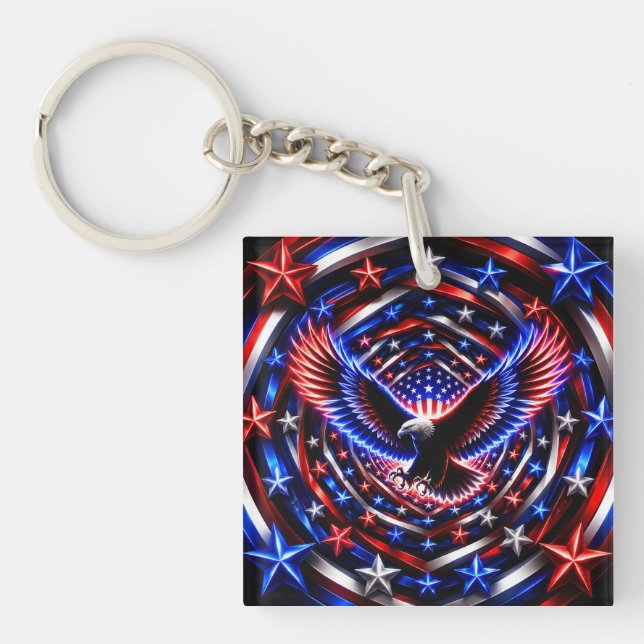 Amerikansk Vision Spiral – Patriotisk Örn Optisk I (Framsidan)