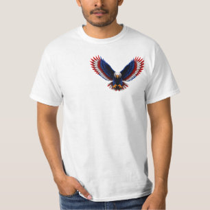 Amerikansk Vision Spiral – Patriotisk Örn Optisk I T Shirt