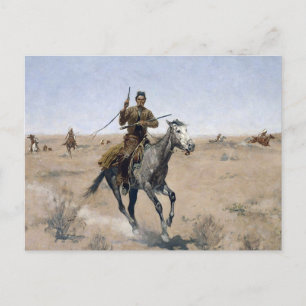 Amerikansk Western cowboy Vykort