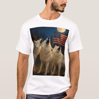 Amerikansk wolfpack t shirt