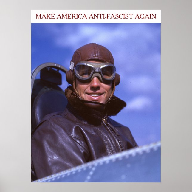 Amerikansk WWII-pilot MAAFA Poster (Framsidan)
