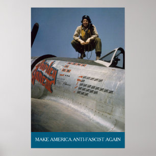 Amerikansk WWII-pilot MAAFA Poster