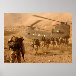 Amerikanska 10:e bergsdivisionens soldater i Afgha Poster