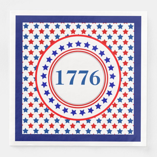 Amerikanska 1776 pappers servetter (Framsida)