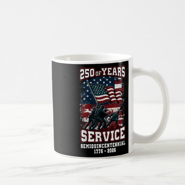 Amerikanska 250-årsdagen Firande 250 år U Kaffemugg (Höger)