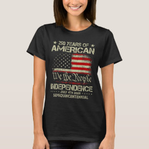Amerikanska 250-årsdagen Firande 250 år U T Shirt