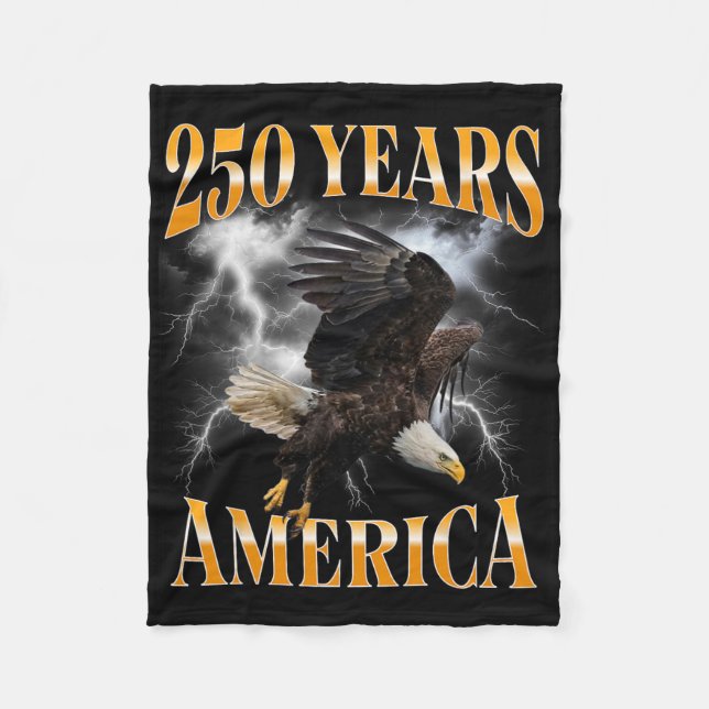 Amerikanska 250-årsjubileet _1  fleecefilt (Framsidan)