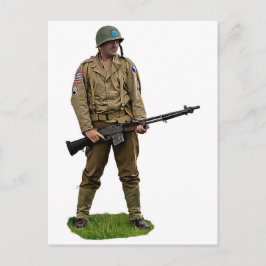Amerikanska 29:e infanteridivisionen - PUB Gunner Vykort