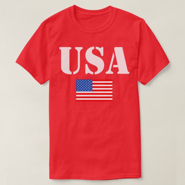 Amerikanska 4 juli t shirt (Design framsida)