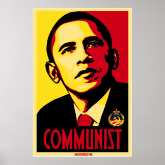 Amerikanska 83:s kommunistiska Obama-Poster Poster