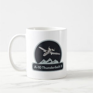 Amerikanska A-10 Warthog Jet-flygplan Kaffemugg
