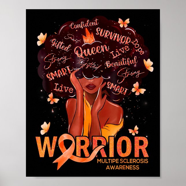 Amerikanska Afro Svarta Kvinnor Drottning Multipel Poster (Framsidan)