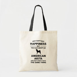 Amerikanska Akita Adoption Happiness Tygkasse