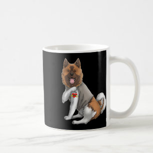 Amerikanska Akita I Kärlek Mamma Tattoo Hund tröja Kaffemugg