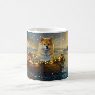 Amerikanska Akita-julfesten Voyage Kaffemugg