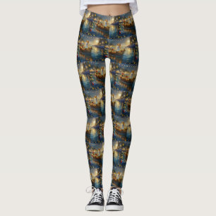 Amerikanska Akita-julfesten Voyage Leggings