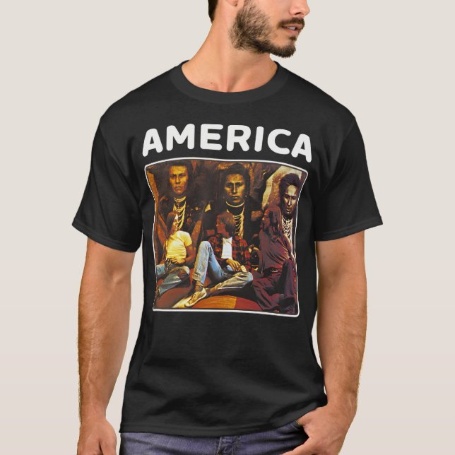 Amerikanska Album Sten Band T Shirt (Framsida)