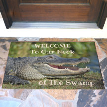 Amerikanska Alligator Wildlife Photographic Välkom
