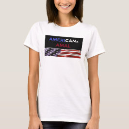 Amerikanska-amala kvinnor t shirt