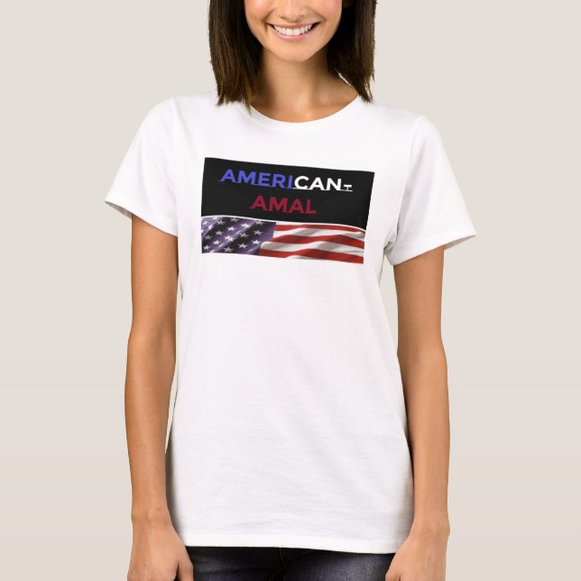 Amerikanska-amala kvinnor t shirt (Framsida)