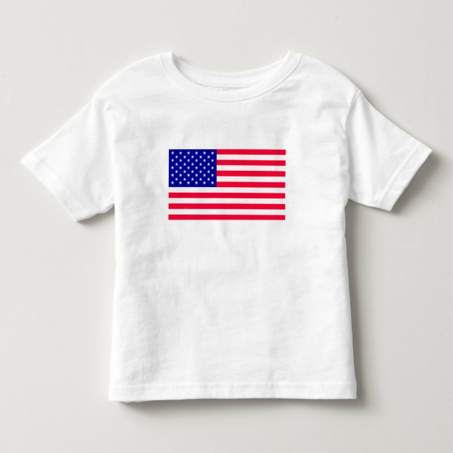 amerikanska amerikanska amerikanska Flagga Småbarn T Shirt (Framsida)