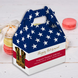 Amerikanska amerikanska Flagga Boots Pension Party Presentaskar