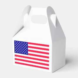 Amerikanska amerikanska Flagga Favor Boxes Presentaskar