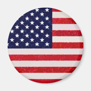 Amerikanska - amerikanska Flagga Magnet