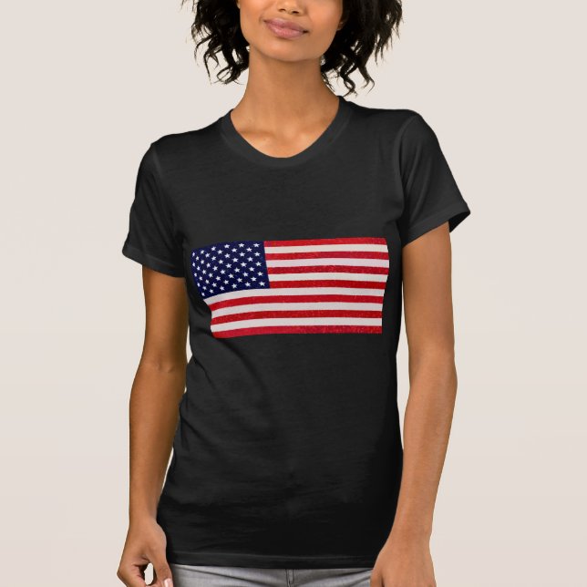 Amerikanska - amerikanska Flagga Tee (Framsida)