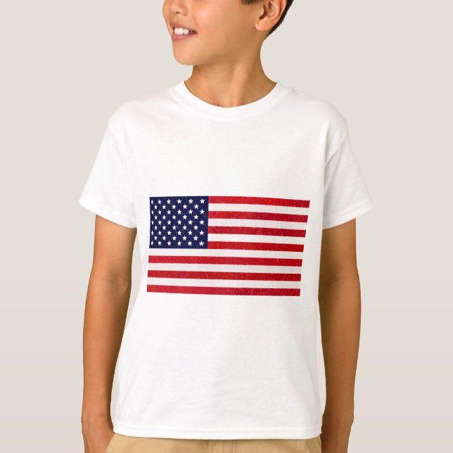 Amerikanska - amerikanska Flagga Tee (Framsida)