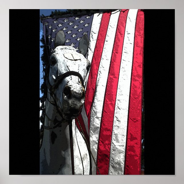 Amerikanska arbetshästen poster (Framsidan)