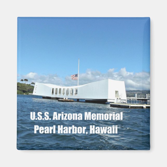 Amerikanska Arizona Memorial Magnet (Framsidan)