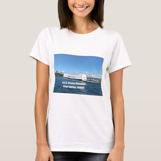 Amerikanska Arizona Memorial T Shirt (Framsida)