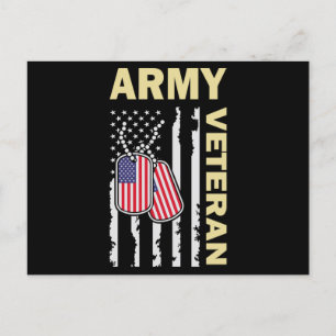Amerikanska armén efter fågelveteran efter val inbjudan vykort