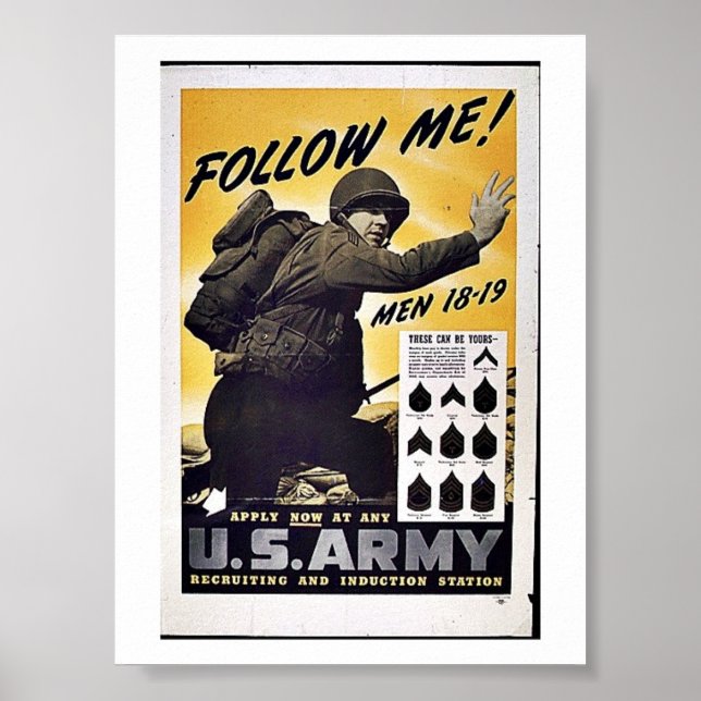 Amerikanska armén poster (Framsidan)