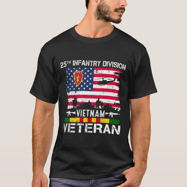 Amerikanska arméns 25:e infanteridivision Vietnam  T Shirt (Framsida)