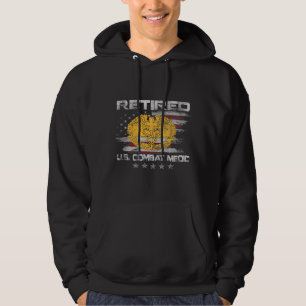 Amerikanska arméns trötta kamp Medic Proud Veteran Hoodie
