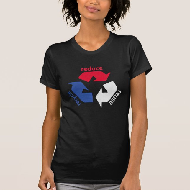 Amerikanska Återvinnan T-shirt (Framsida)