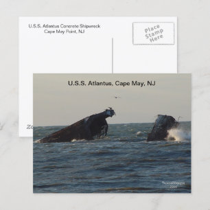 Amerikanska Atlantus Frakt, New jersey vykort