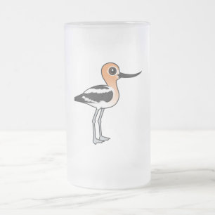 Amerikanska Avocet Frostat Ölglas