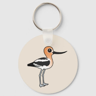 Amerikanska Avocet Nyckelring