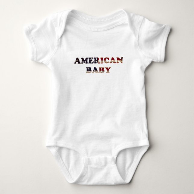 Amerikanska Baby T Shirt (Framsida)