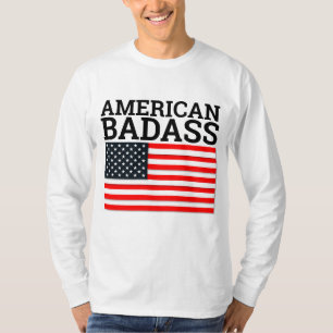 AMERIKANSKA BADASS Konservativa PATRIOTISKA T-Shir T Shirt