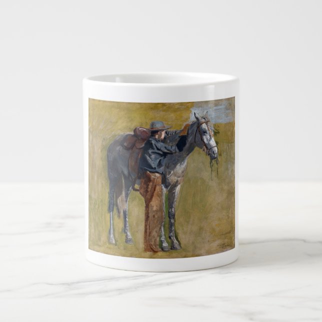 Amerikanska Badlands: Cowboy från det gamla väster Jumbo Mugg (Framsidan)