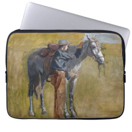 Amerikanska Badlands från det Vilda Västerns Cowbo Laptop Fodral